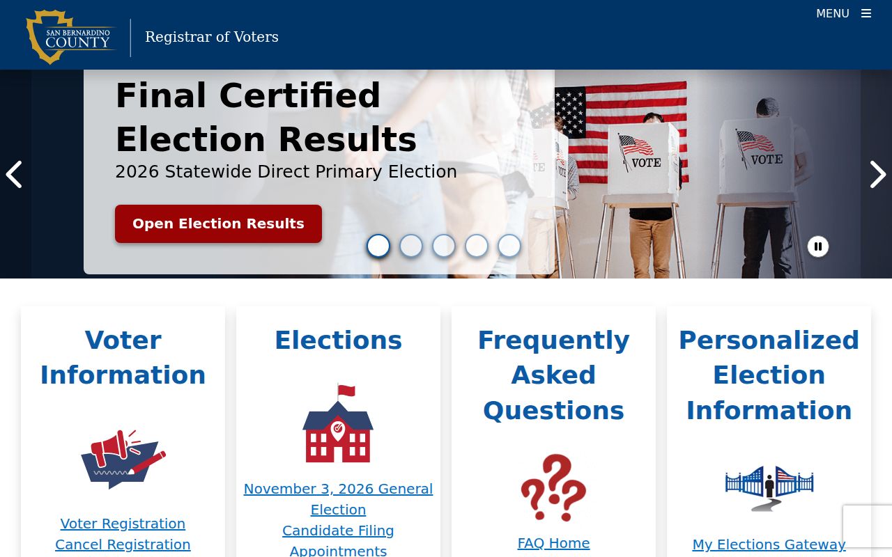 Yucca Valley residents directory voter status lookup
