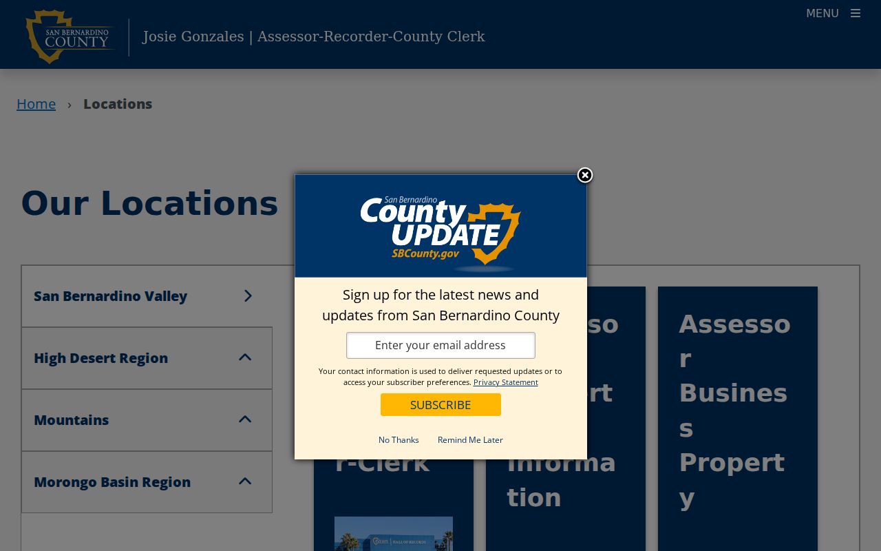 Yucca Valley ZIP code directory county office locations